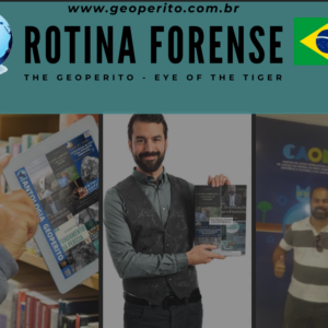 Infográfico Geoperito, uma pequena abordagem  demonstrando os primeiros passos sobre a rotina forense para atuação do perito judicial através elementos visuais.